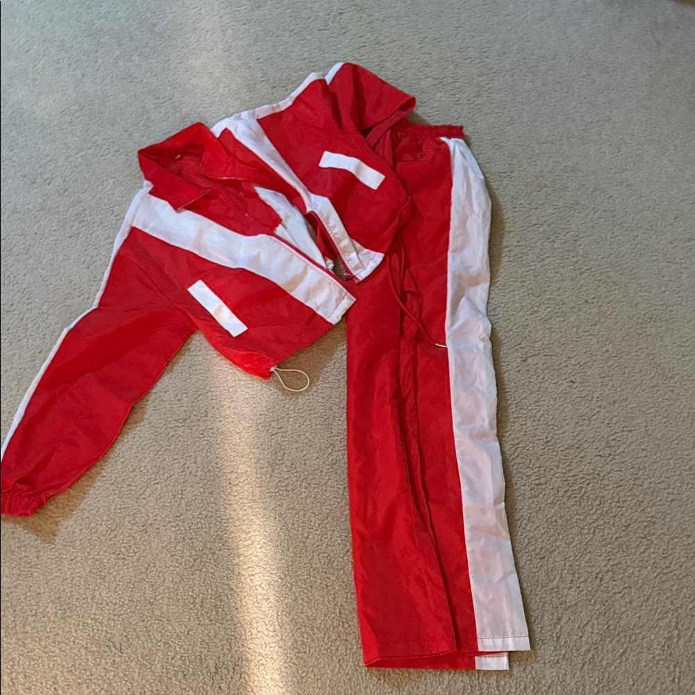 Red and White Tracksuit
